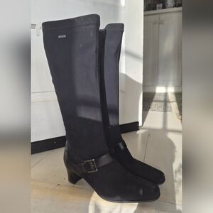 GORE-TEX Black Heeled Boots for Women